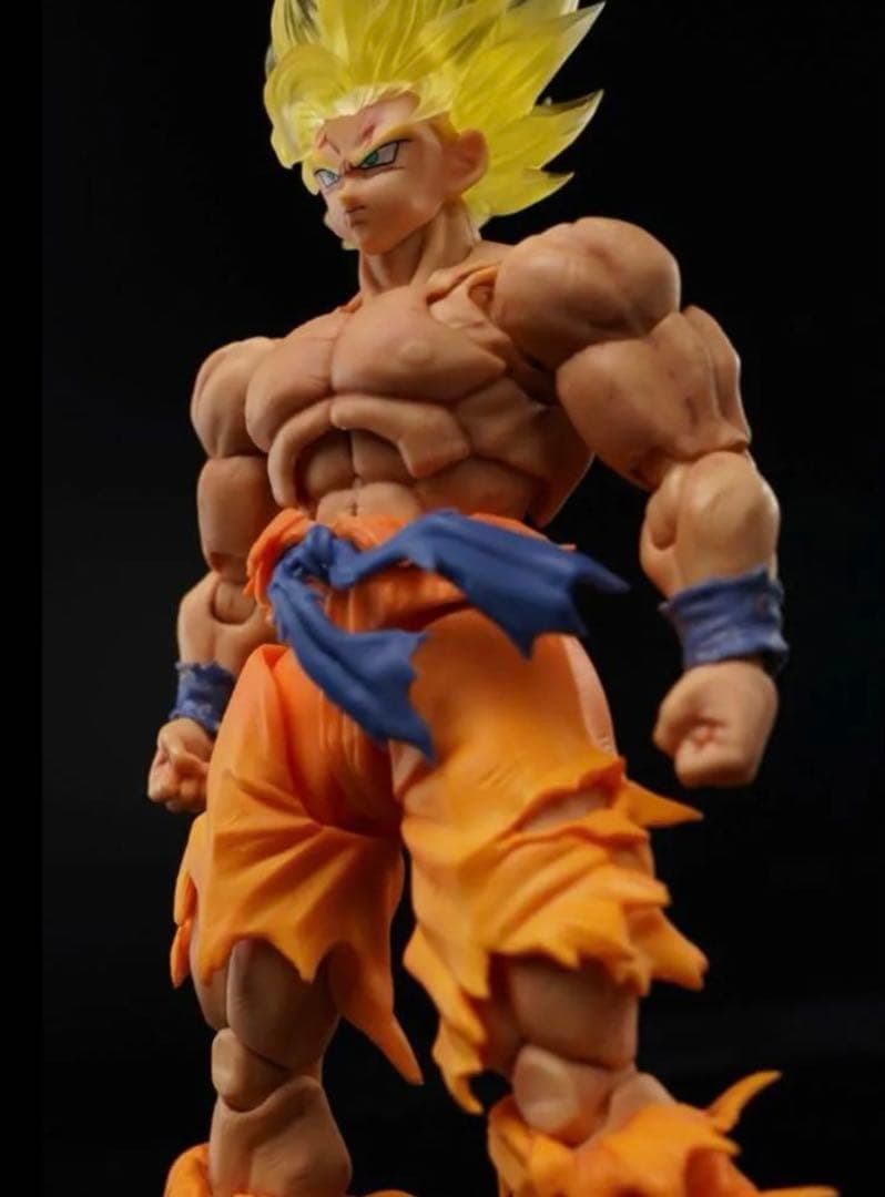 S.H.Figuarts用 孫悟空スパーサイヤ人2 ヘッドパーツ　クリア