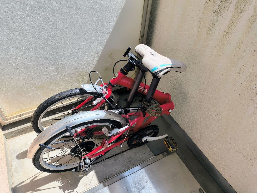★オマケ付★Ferrari 折りたたみ自転車★泥除け付★レッド