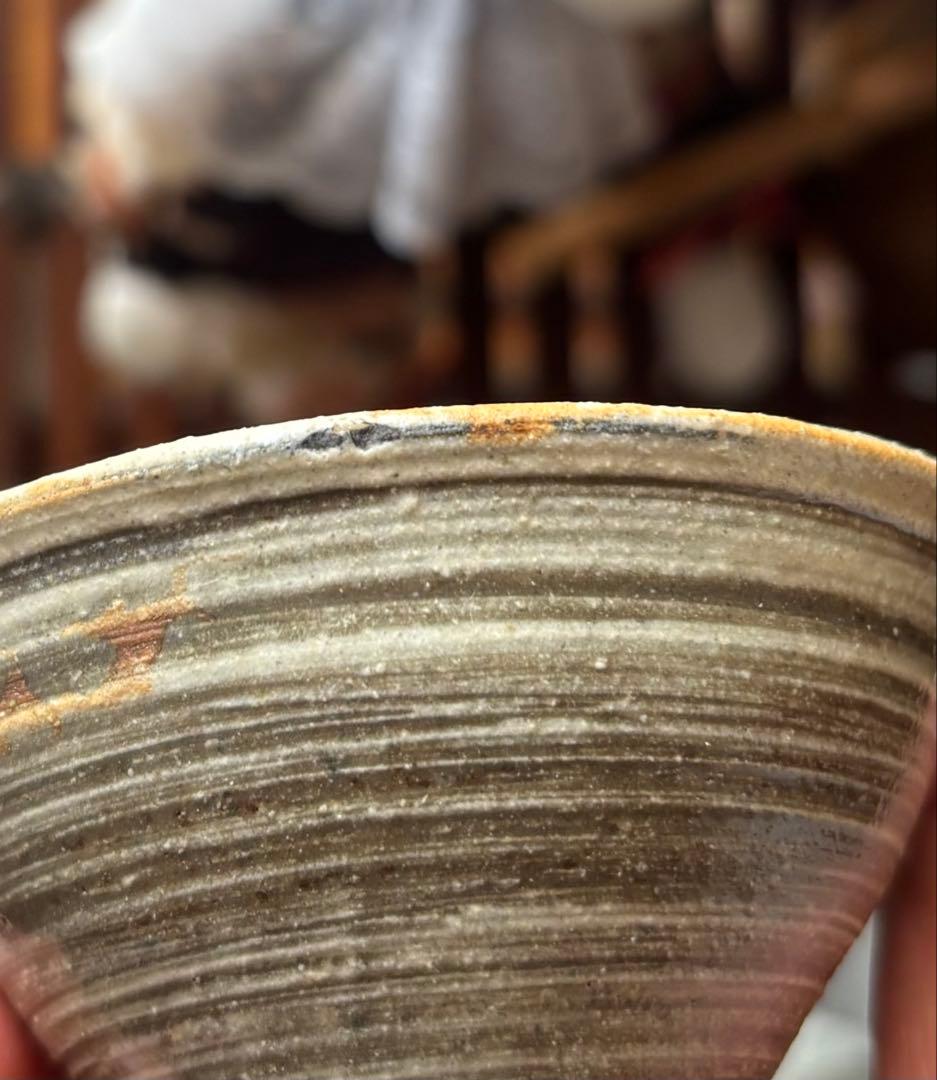 国宝　金城次郎　長男　壺屋焼 やちむん 金城敏男 酒器 琉球　魚紋　ぐい呑み