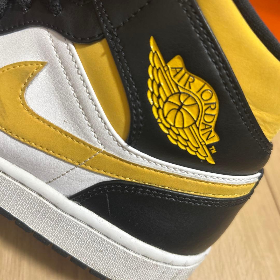 Y*様 Air Jordan 1 Mid Black/White/Yellow