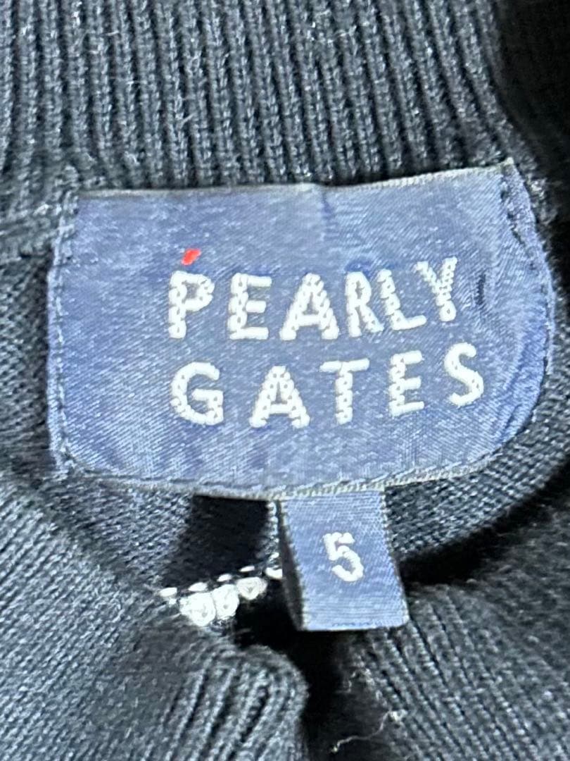 PEARLY GATES ブラック セーター サイズ5