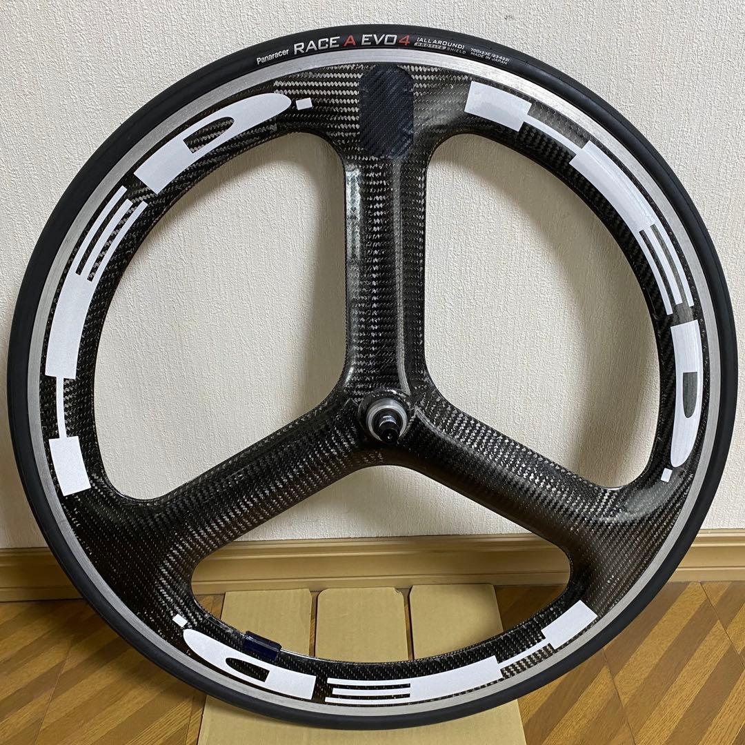 HED カーボンバトンホイール トラック用　ピストバイク　フロント　クリンチャー