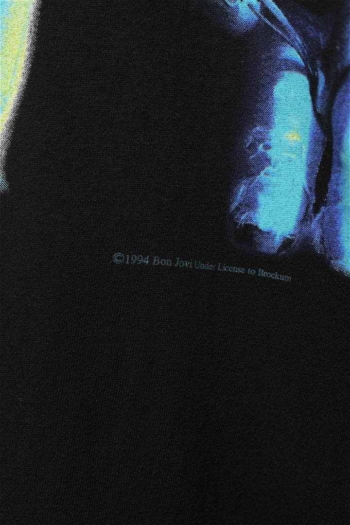 S327/USA製 90s BON JOVI Tシャツ シングルステッチ L 黒