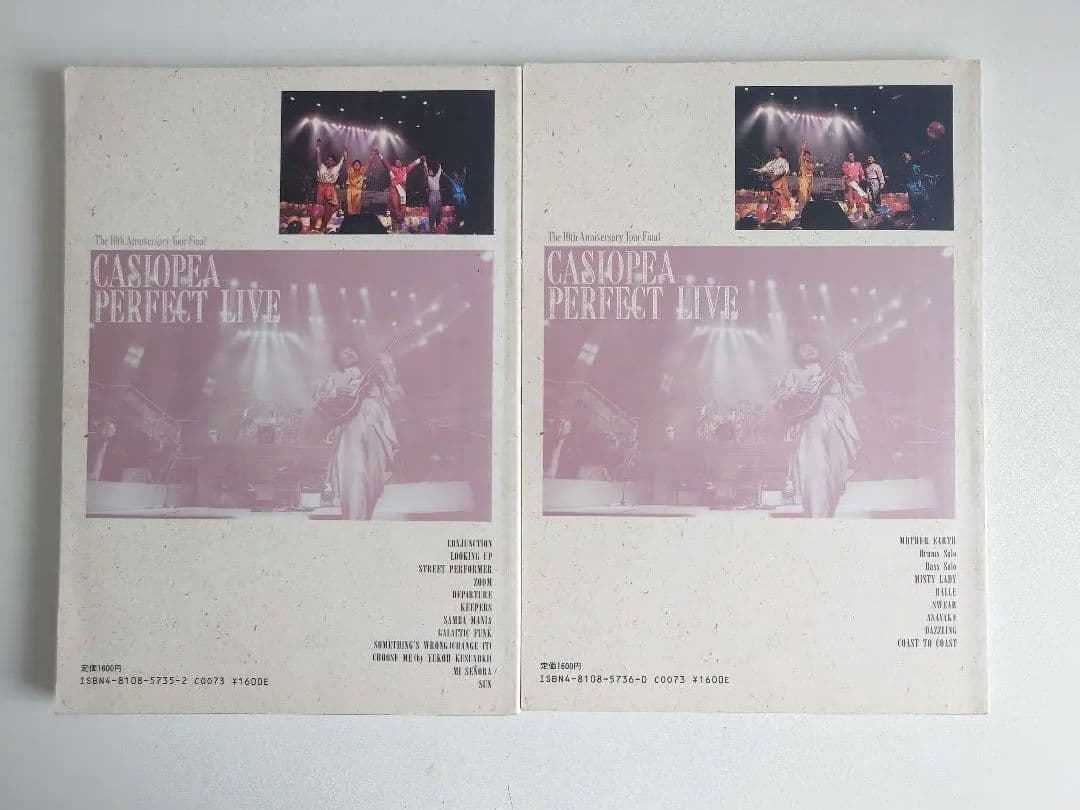 CASIOPEA PERFECT LIVE バンドスコア ２冊セット