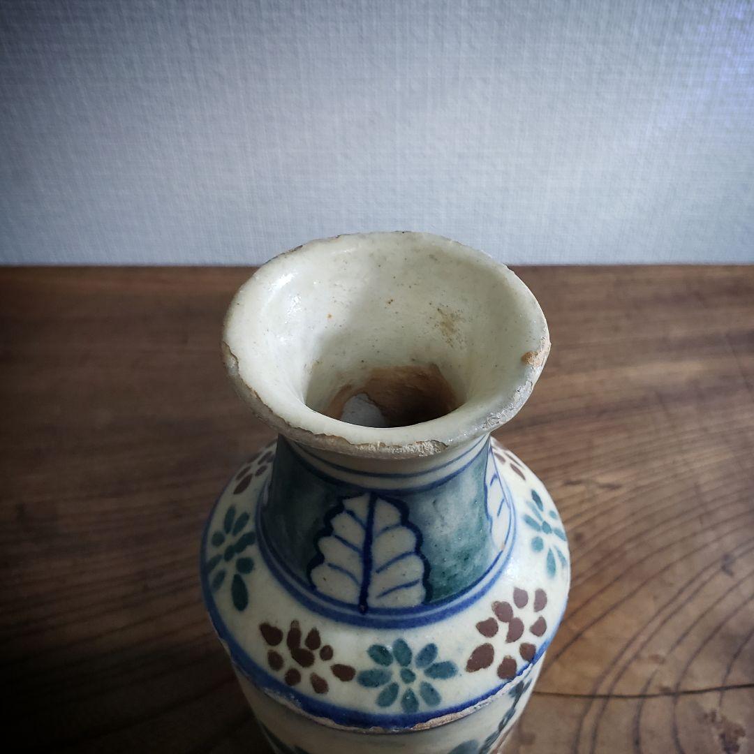 一輪挿し　壺　花器　花文様　成化十年　染付　絵付　訳あり　珍品　酒器