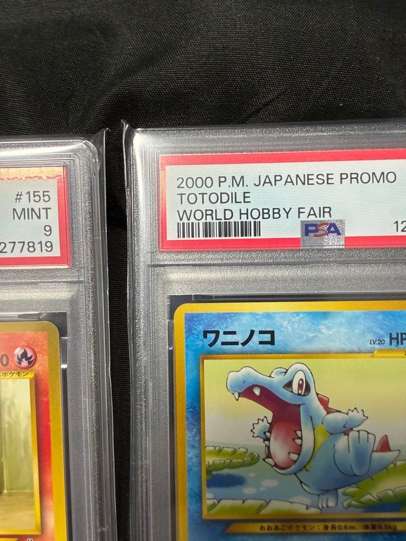 3連番 PSA9 チコリータ ヒノアラシ ワニノコ ワールドホビーフェア プロモ
