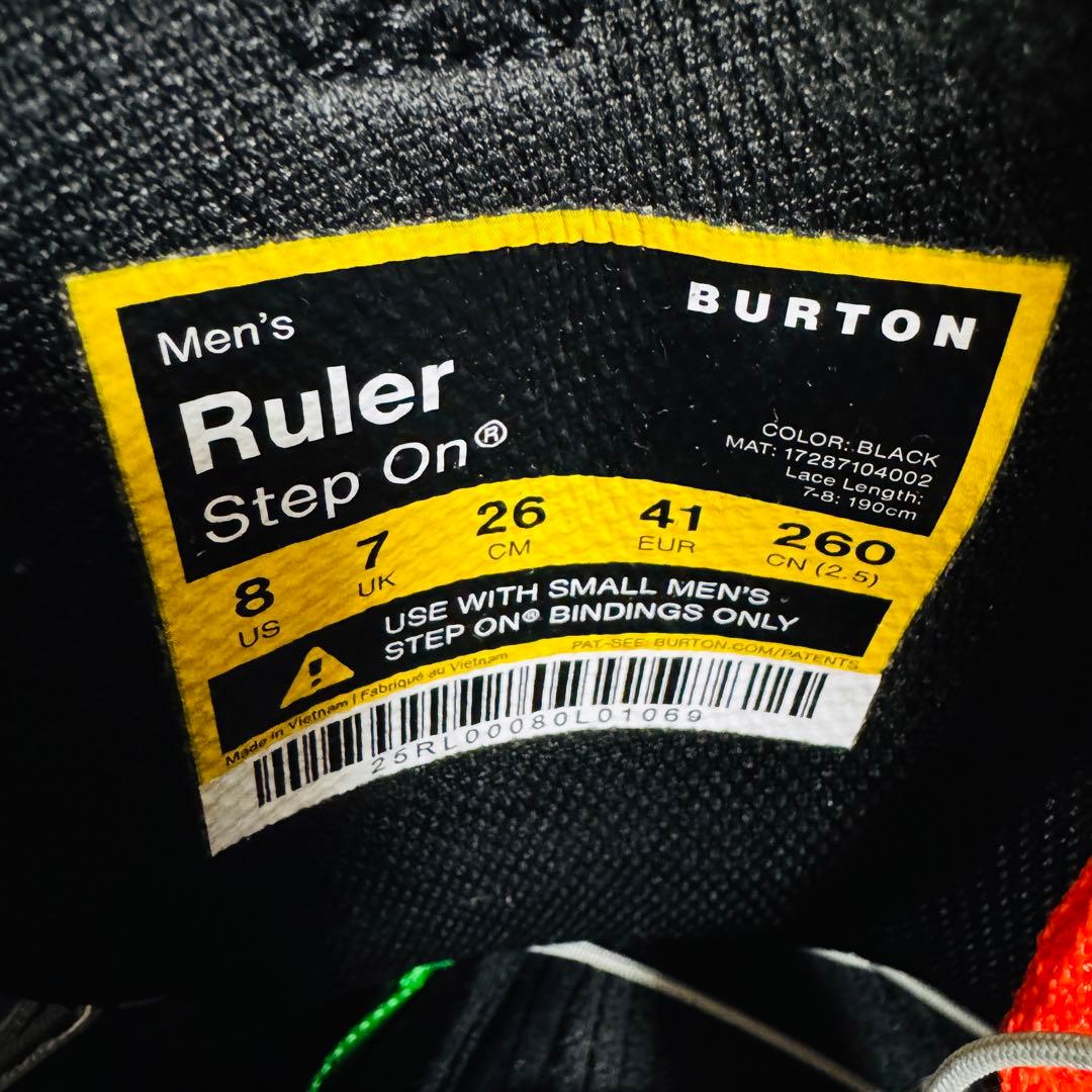 使用回数1回/Burton Step On ブーツ26.0/ビンディングS