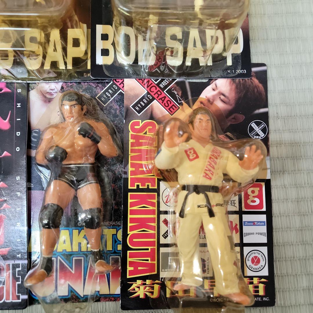 新日本プロレス　アントニオ猪木、ヒクソングレイシー、ボブ・サップなど9体セット