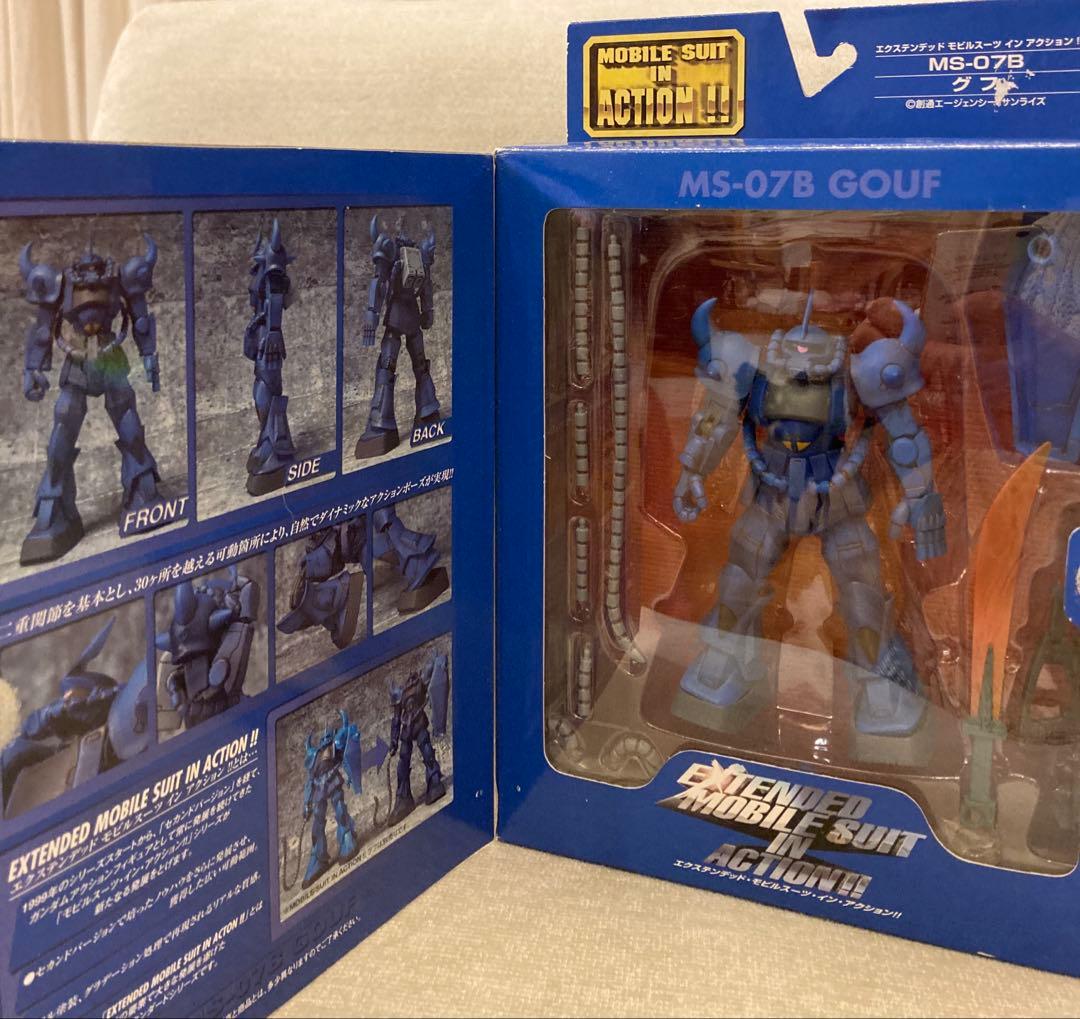 【4体セット・美品】EMIA ガンダム/シャアザク/ザク/グフ 塗装済み完成品