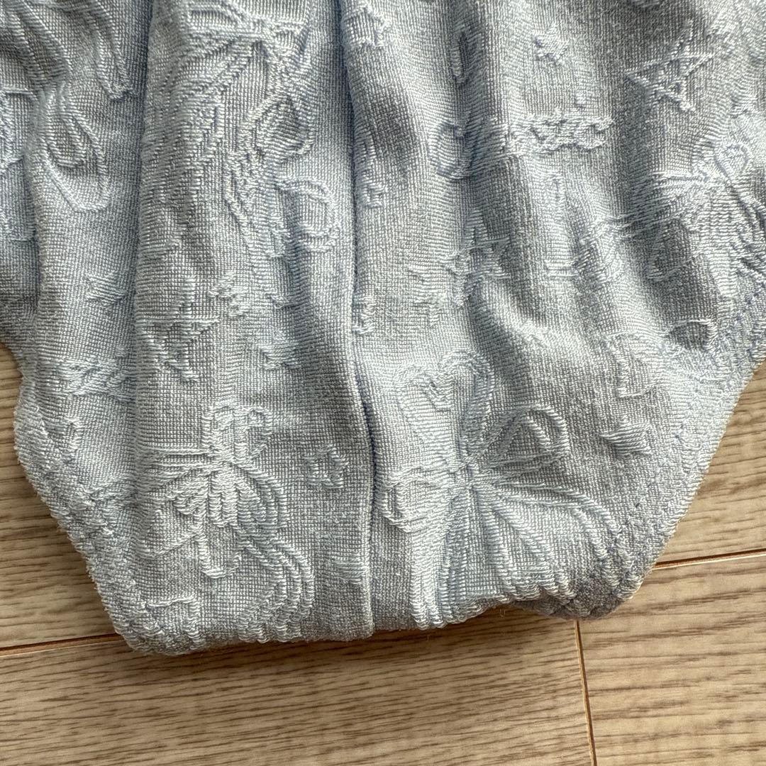 チャコット　水着　ブルー　バービー刺繍のレオタード　130