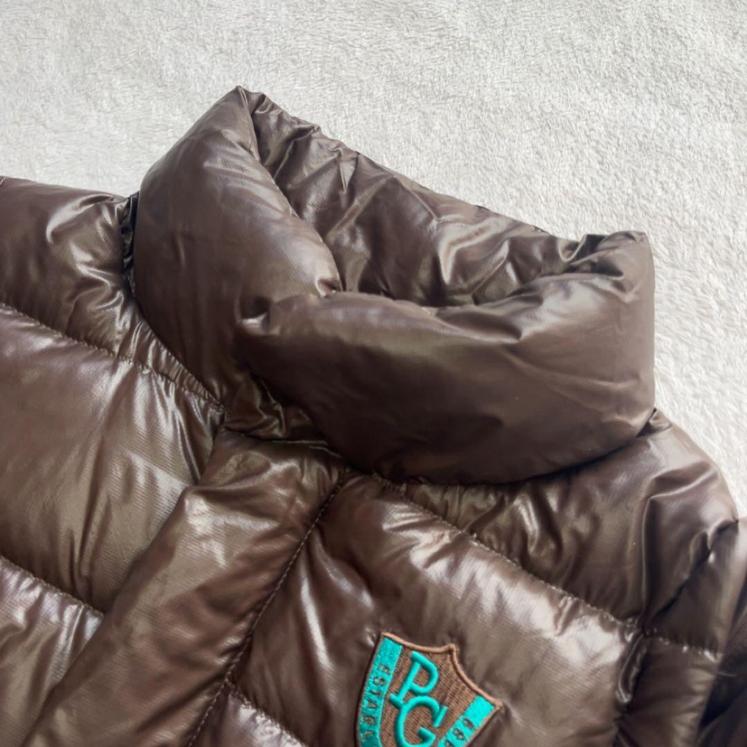 極美品　パーリーゲイツ 2way　ダウン　ジャケット　ベスト　軽量　ブラウン