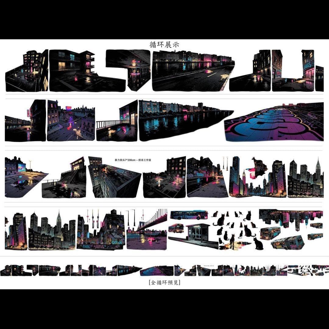 【匿名配送】新品＆中古巻き☆海外マステまとめ売り