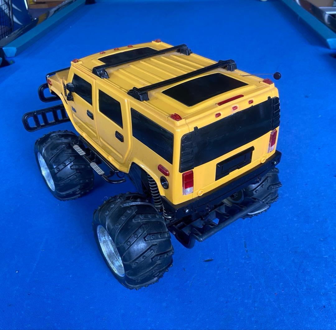 大型 ラジコンカー HUMMER風 イエロー ビッグタイヤ リモコン付き
