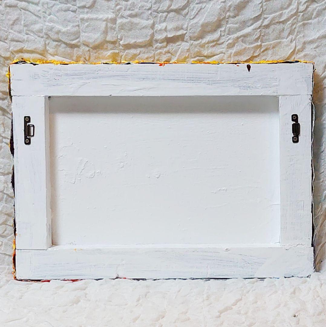 油絵 絵画 【青空に咲くミモザ】