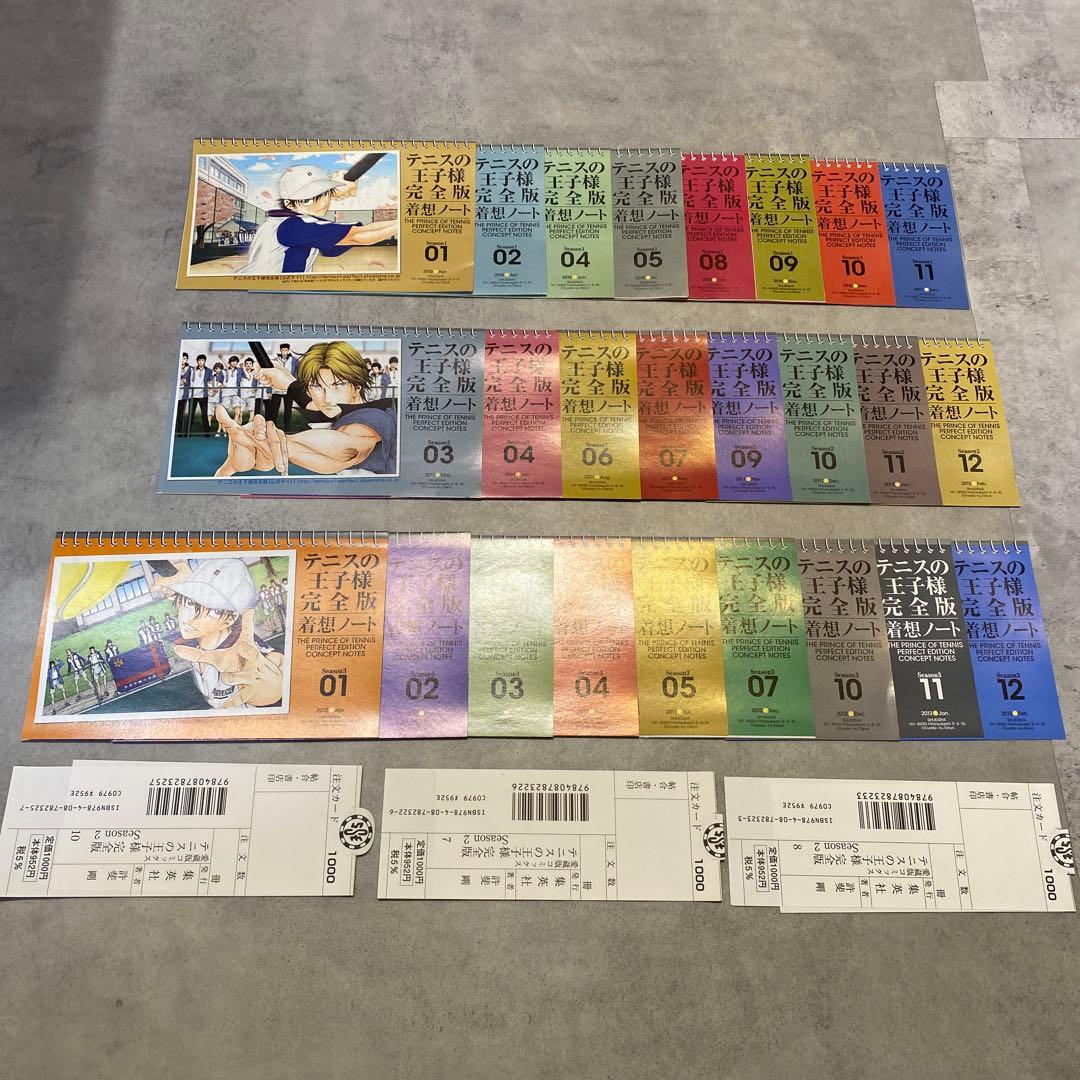 テニスの王子様　完全版　全36巻　着想ノート25枚