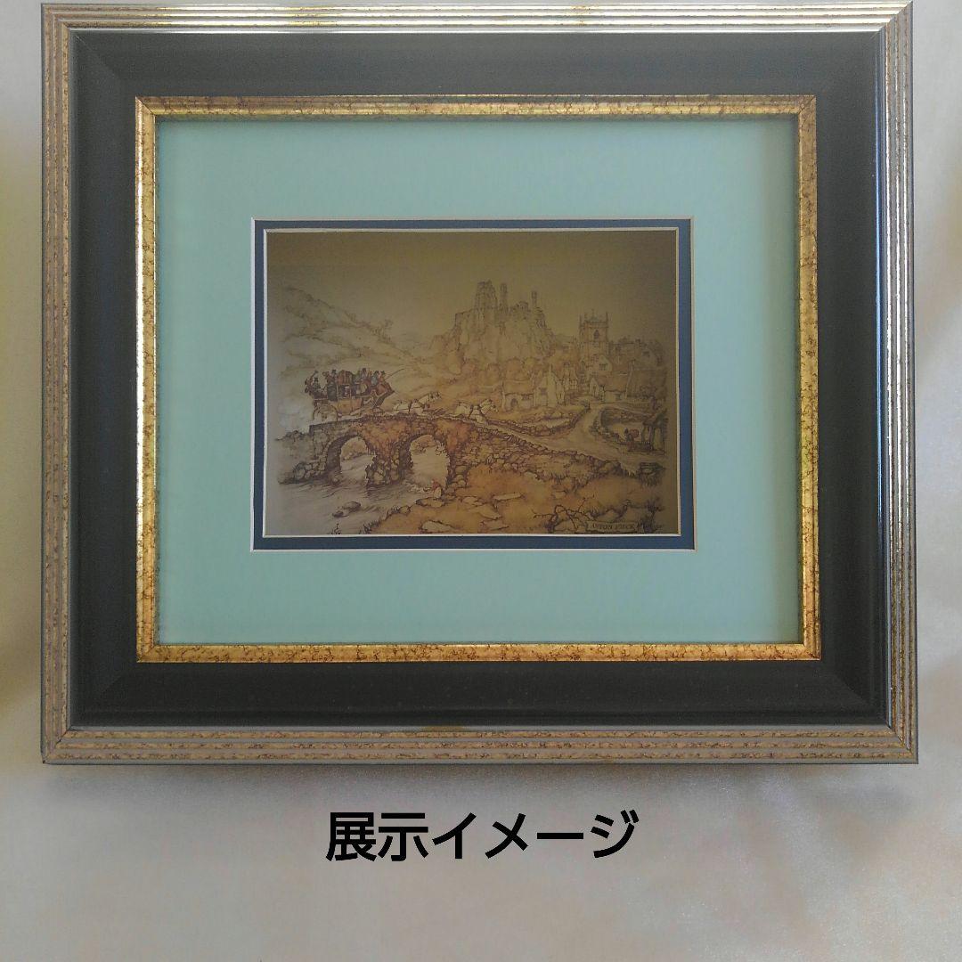 特価　３AP用　超厚額　黒 　ブルーマット　No.60230　シャドーボックス