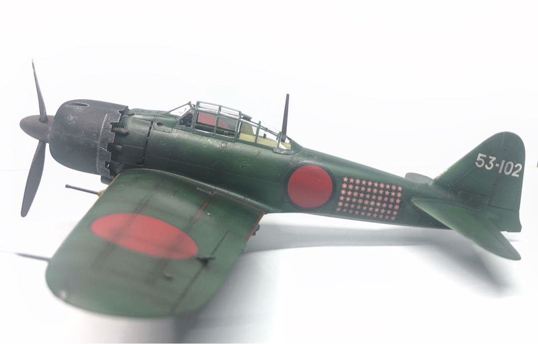 【海賊プラモデル屋完成品】 1:48 撃墜王の岩本徹三乗機
