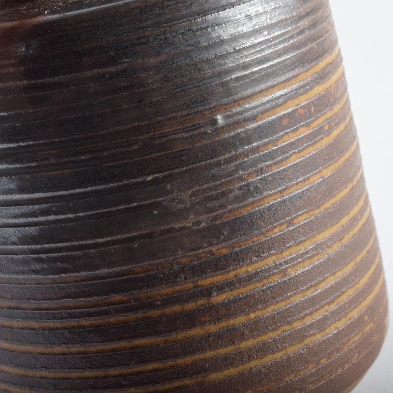 茶道具　渡辺伸治造　名物　円乗坊肩衝写　茶入　仕覆付　共箱　V　8965