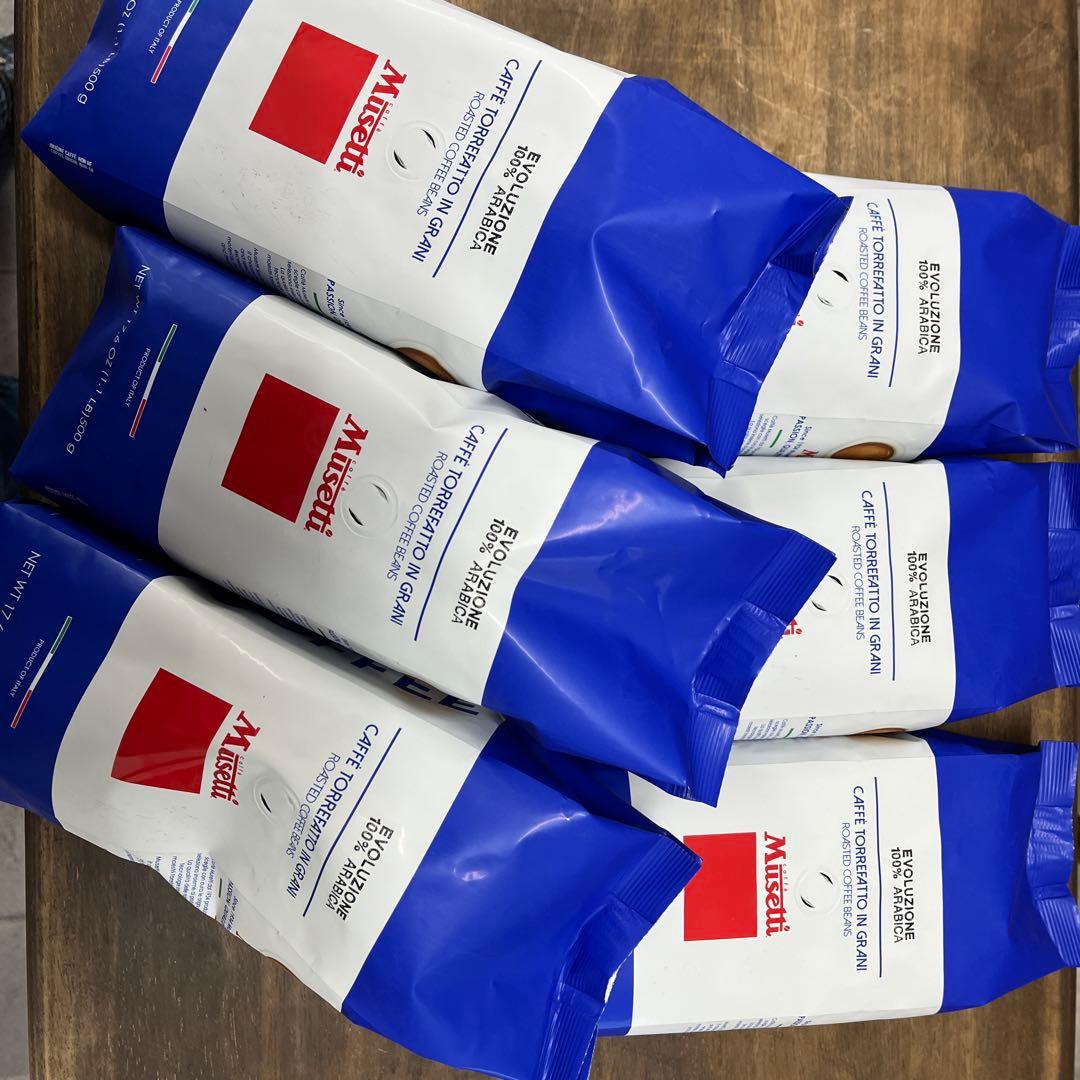 デロンギ　コーヒー豆　Musetti EVOLUZIONE 500g 6袋セット