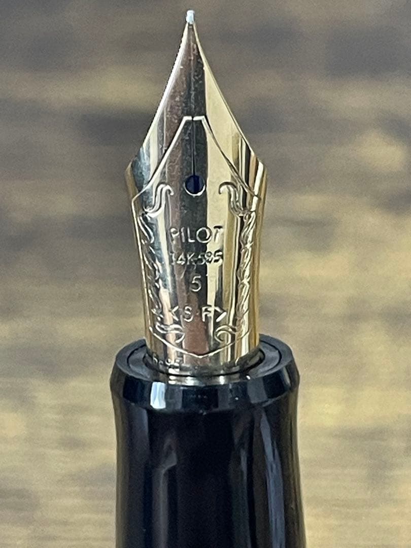 試筆のみ　1995年製　SF 細軟字　74 14金　JIS刻印　万年筆