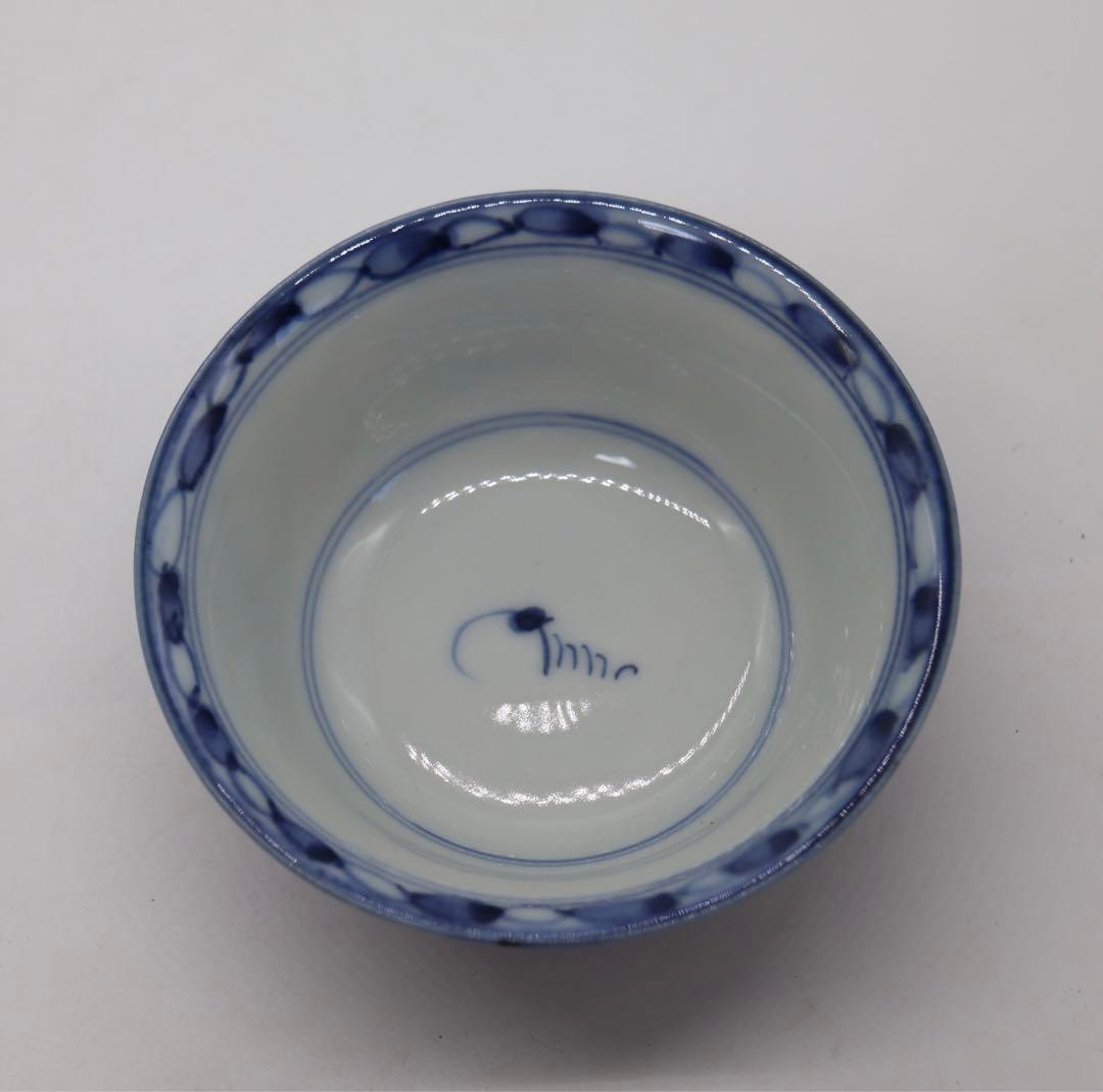 中国　新渡　染付茶碗6点①　送料込み0207