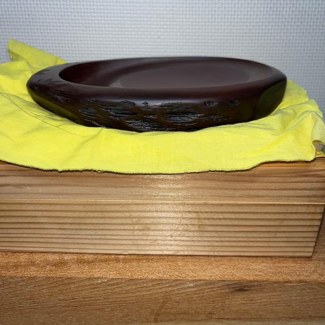 ⭕️希少　宮崎県　紅渓石硯　自然硯　二代目　羊堂　相馬羊堂