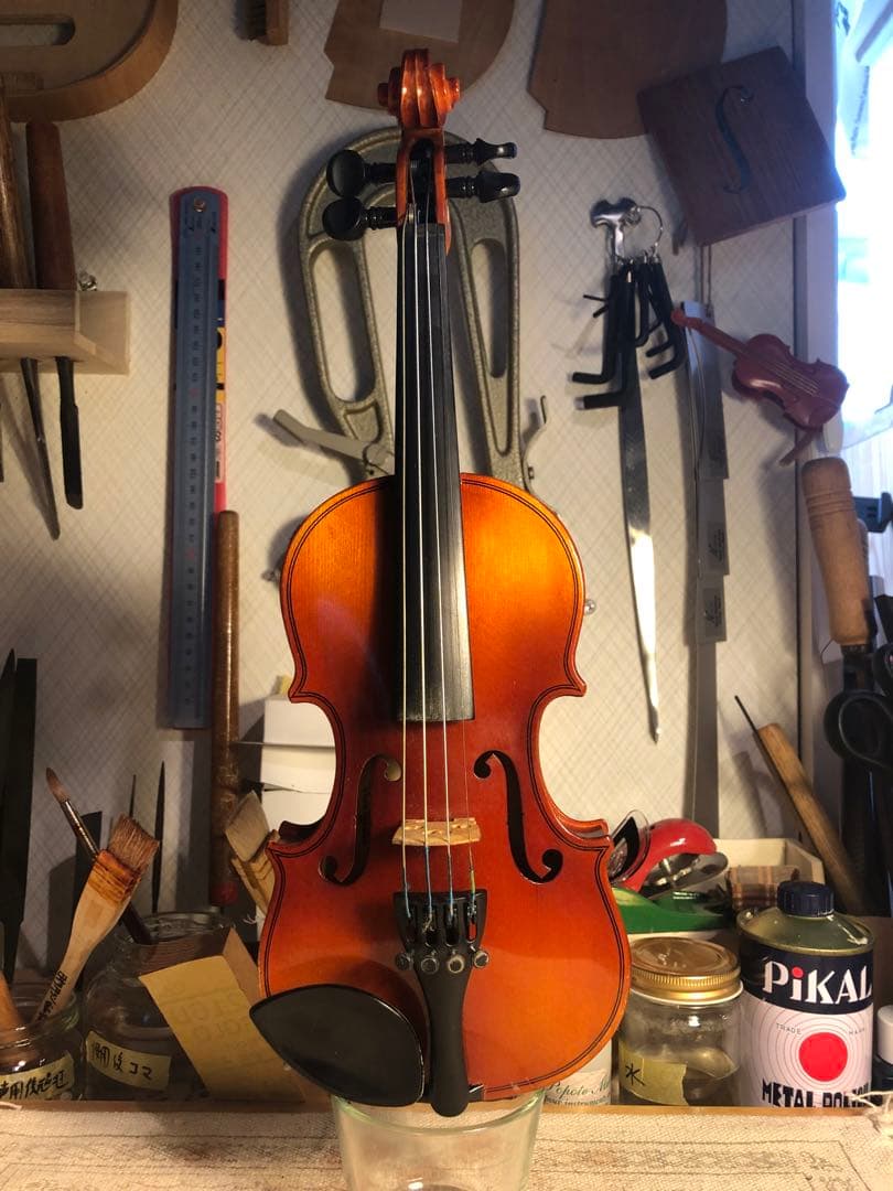 【駒&魂柱調整済】Suzuki分数バイオリンNo280 1/16 1991