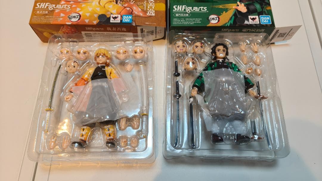 「2個セット」s.h.figuarts 「鬼滅の刃」竈門炭治郎 我妻善逸