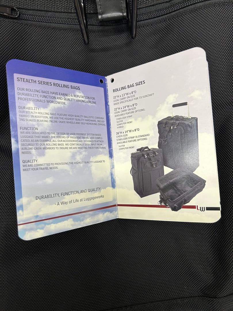 Luggage Works Stealth 22インチ　ローリング　バッグ