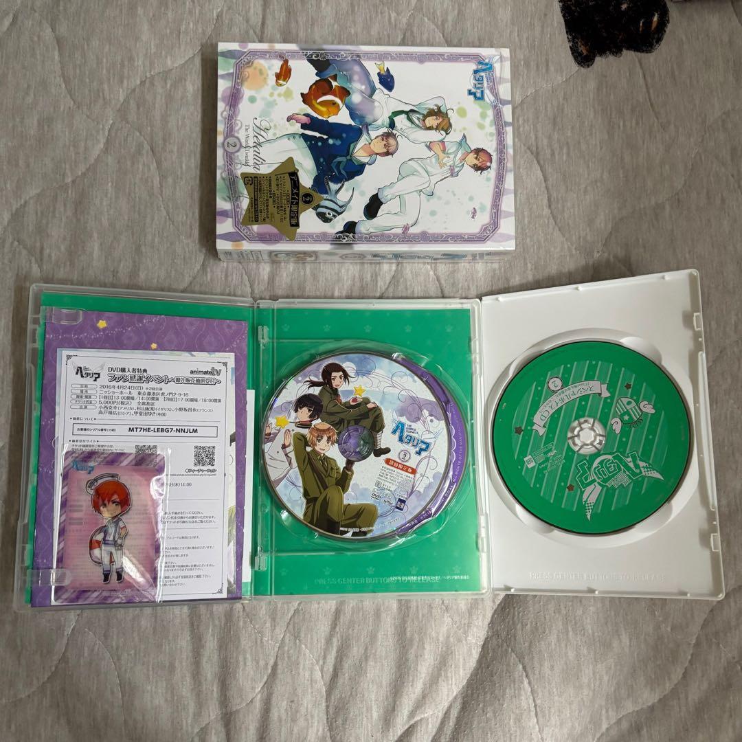 ヘタリア アニメDVD アニメイト限定版 セット まとめ 特典