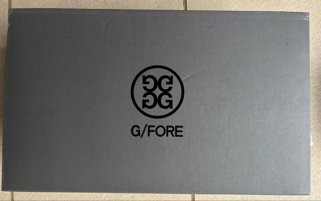 美品G/FOREメンズ牛革レザーガリバンダースパイクレス　ゴルフシューズ　箱あり