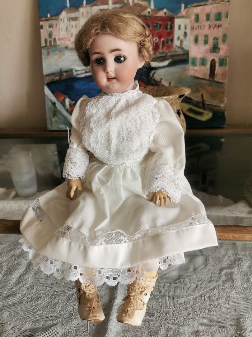 アンティークビスクドール シモン＆ハルビック 動く12関節 編込髪美しい人形