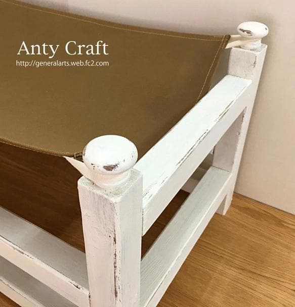 【NEW】【引取可能】ネコ用ハンモック 猫用ベッド ペット用木製ベッド 完成品