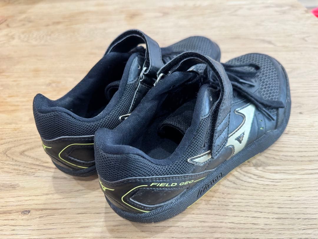 ミズノ　陸上競技用スパイク　投擲用　26.5cm ブラック×グリーン