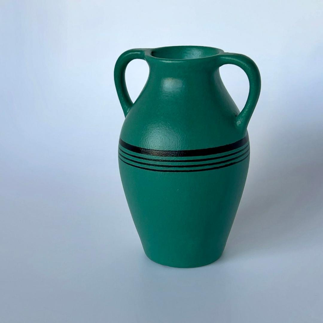 フラワーベース　アールデコ　オランダ陶器　花瓶　ゴーダ　アールヌーボー