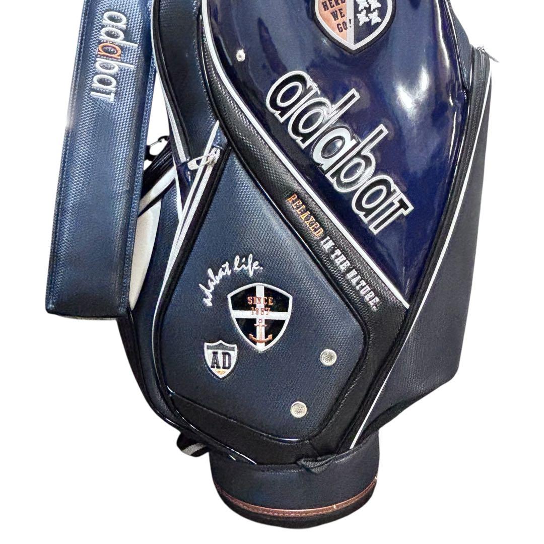 アダバット adabat キャディバッグ 高級感 エンブレム 9.5型