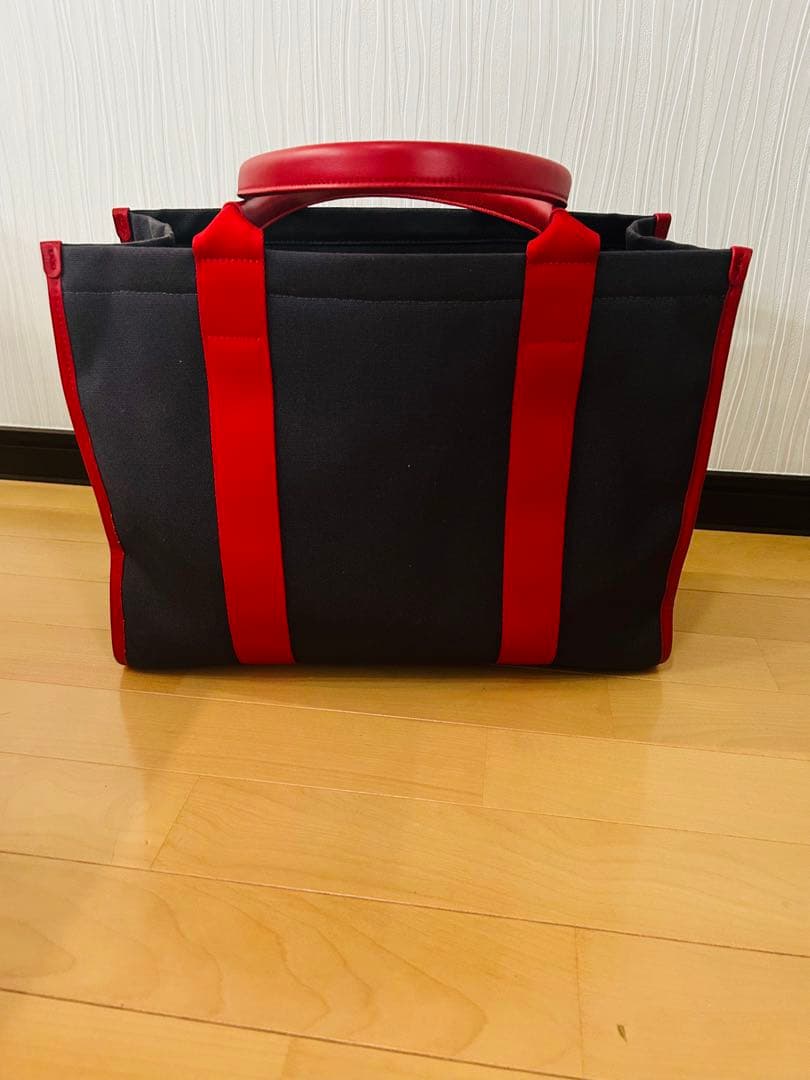 【美品】DECEMBERAY トートバッグ ネイビー/レッド