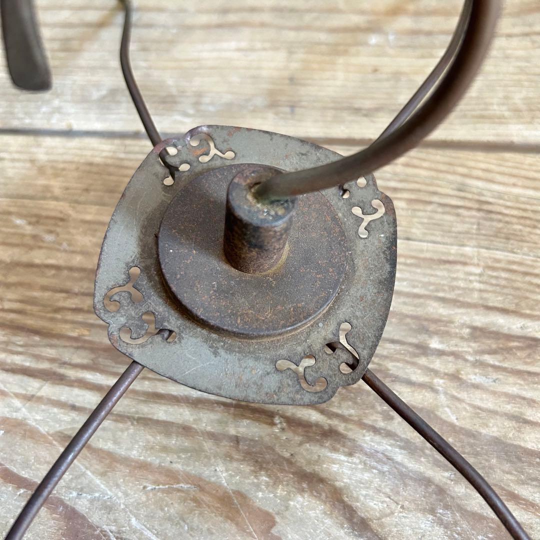 アンティーク　鳥カゴ　籠　木製　ひばりカゴ　高さ調整式　バードケージ　昭和レトロ