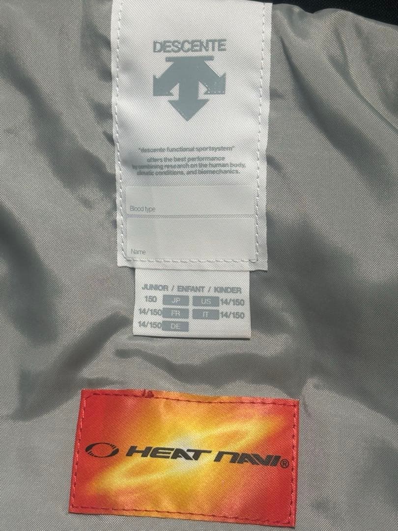 【美品】DESCENTE キッズ スキーウェア 150 上下 バラ売り可