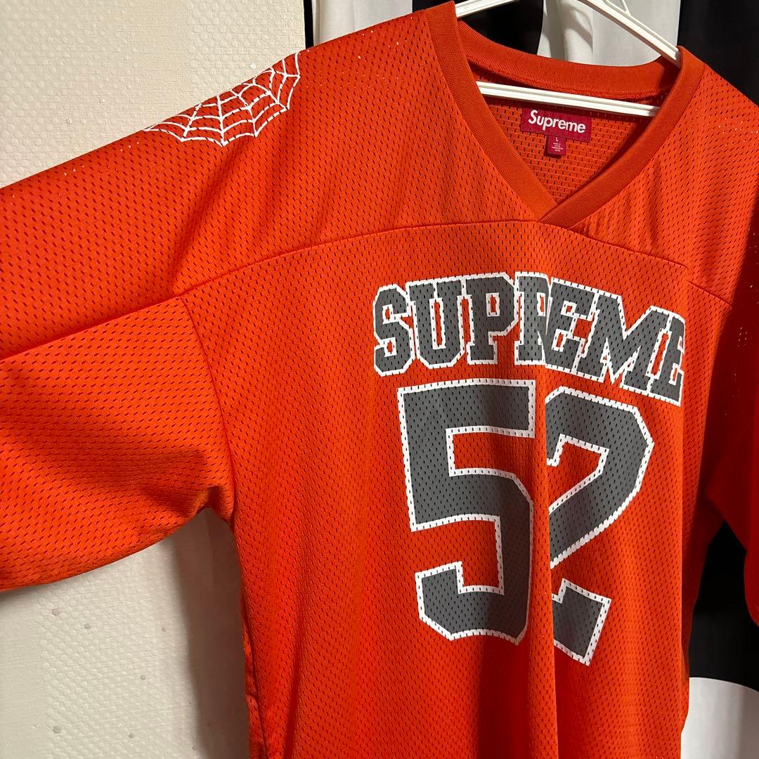 愛*ん様 Supreme シュプリーム　メッシュシャツ 52番 オレンジLサイズ