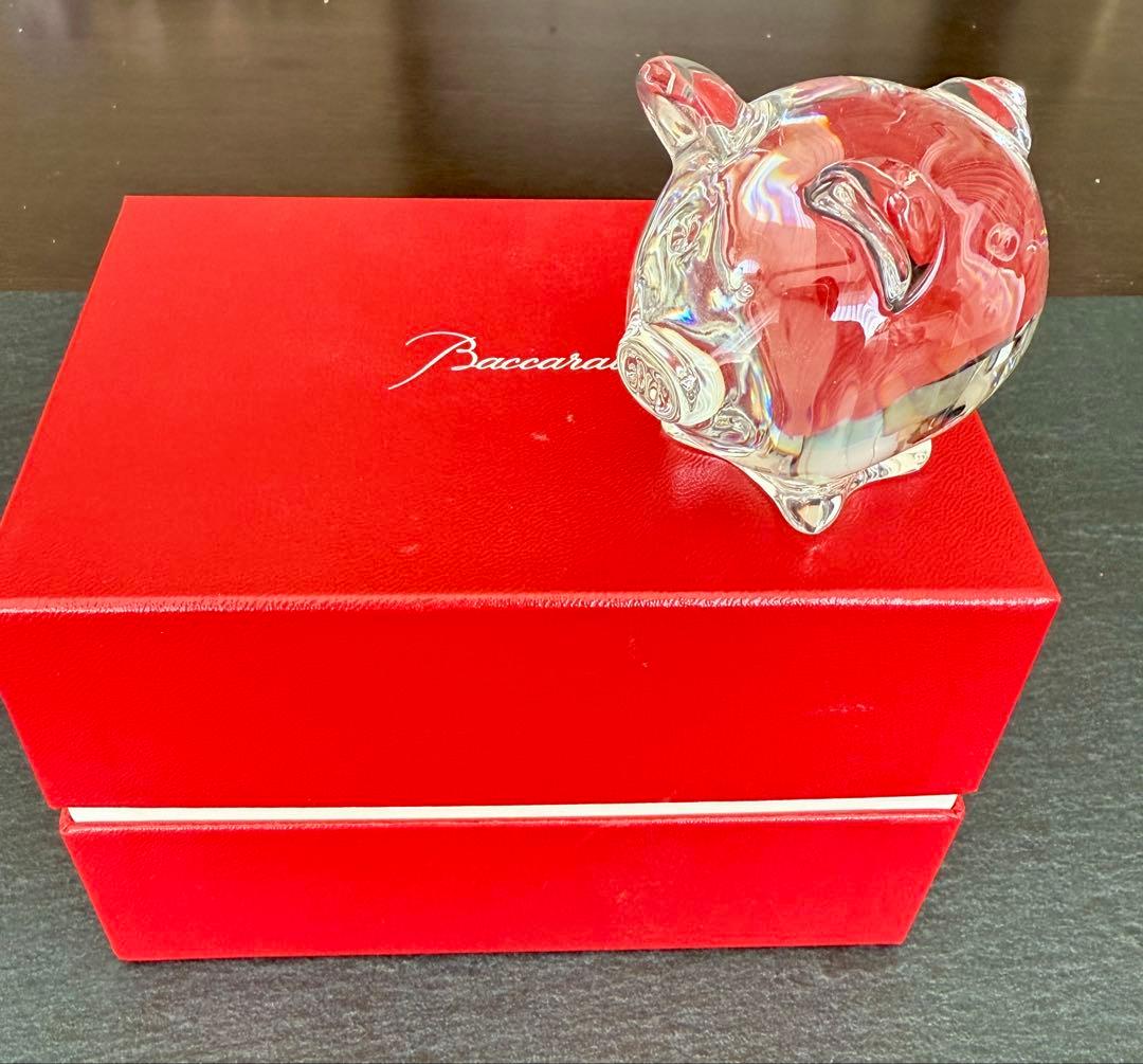 Baccarat クリスタル豚の置物