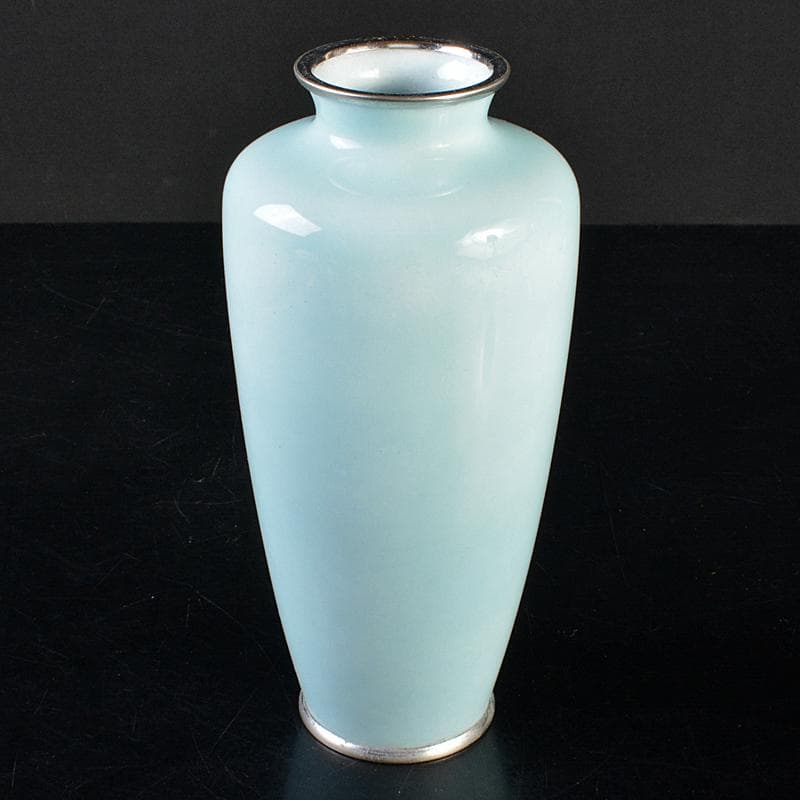 七宝焼　田村七宝工芸　花文瓶　M　R7526