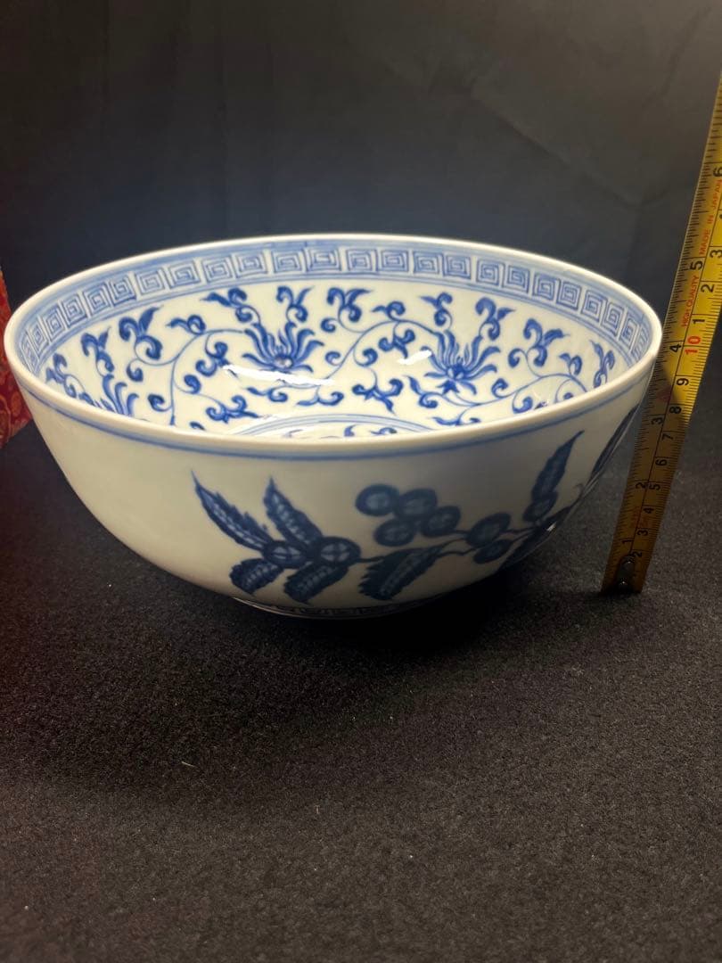 【大明宣徳年製】中国骨董品　アンテーク 大碗 どんぶり　在銘　瓷器