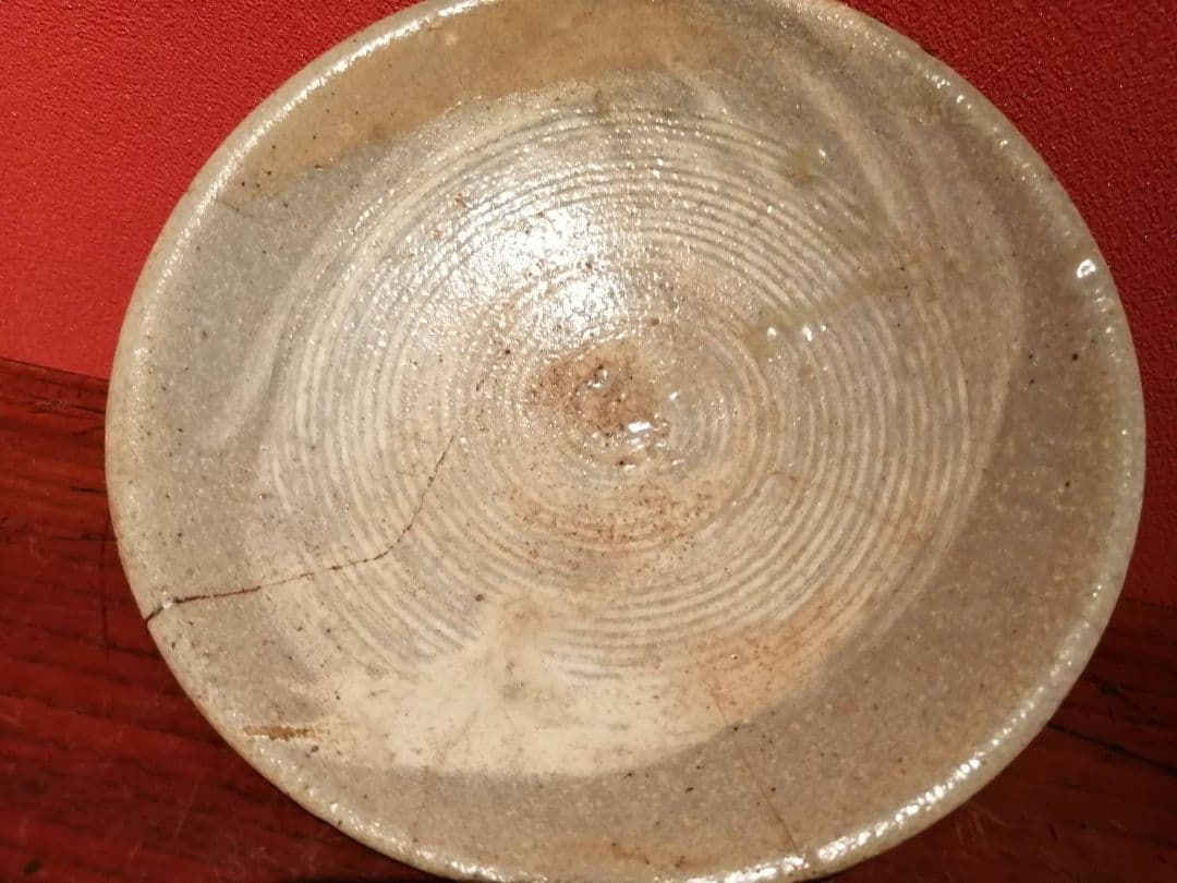 李朝初期　刷毛目皿