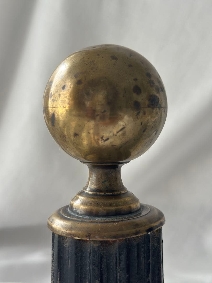 フランス アンティーク アンディロン ドアストッパー 暖炉 薪置きantique