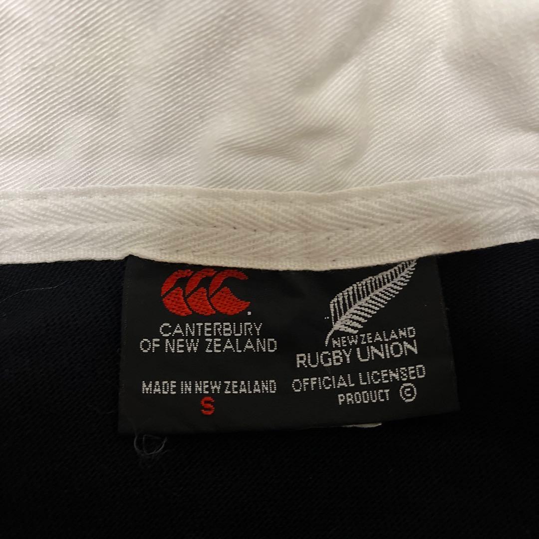 レア✨カンタベリー社 オールブラックス 半袖ラガーシャツ 黒 NZ製【S】