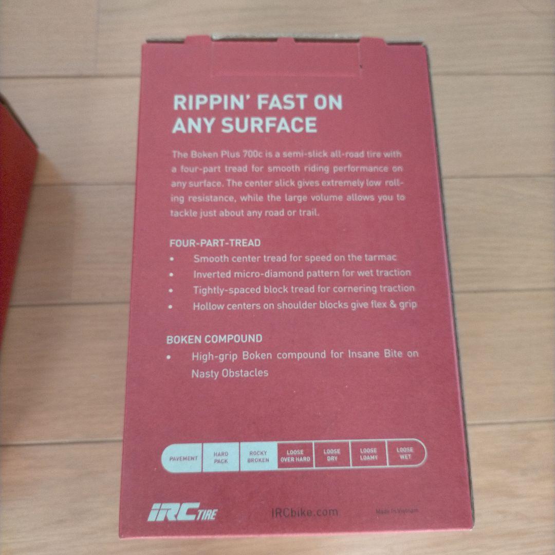 IRC BOKEN PLUS TUBELESS READY（700×42c）