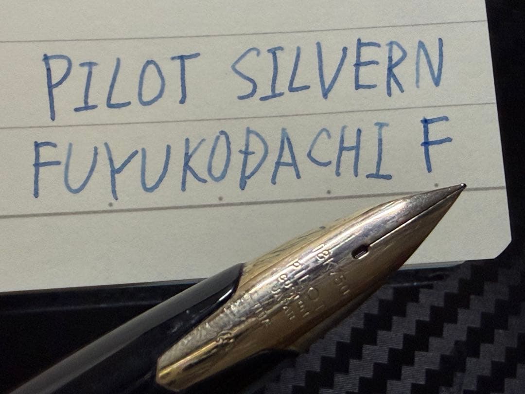 美品 パイロット シルバーン 冬木立 F 細字 万年筆 1970年代 18K