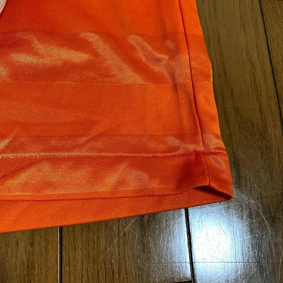 adidas デサント　80〜90s 長袖 オレンジ　ヴィンテージ　トレフォイル