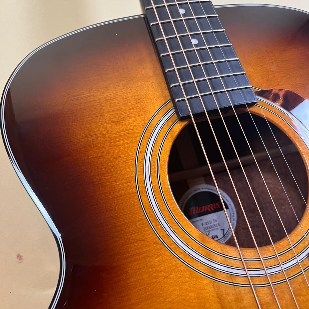 Morris F-351i TS アコースティックギター 純正ケース付き 美品